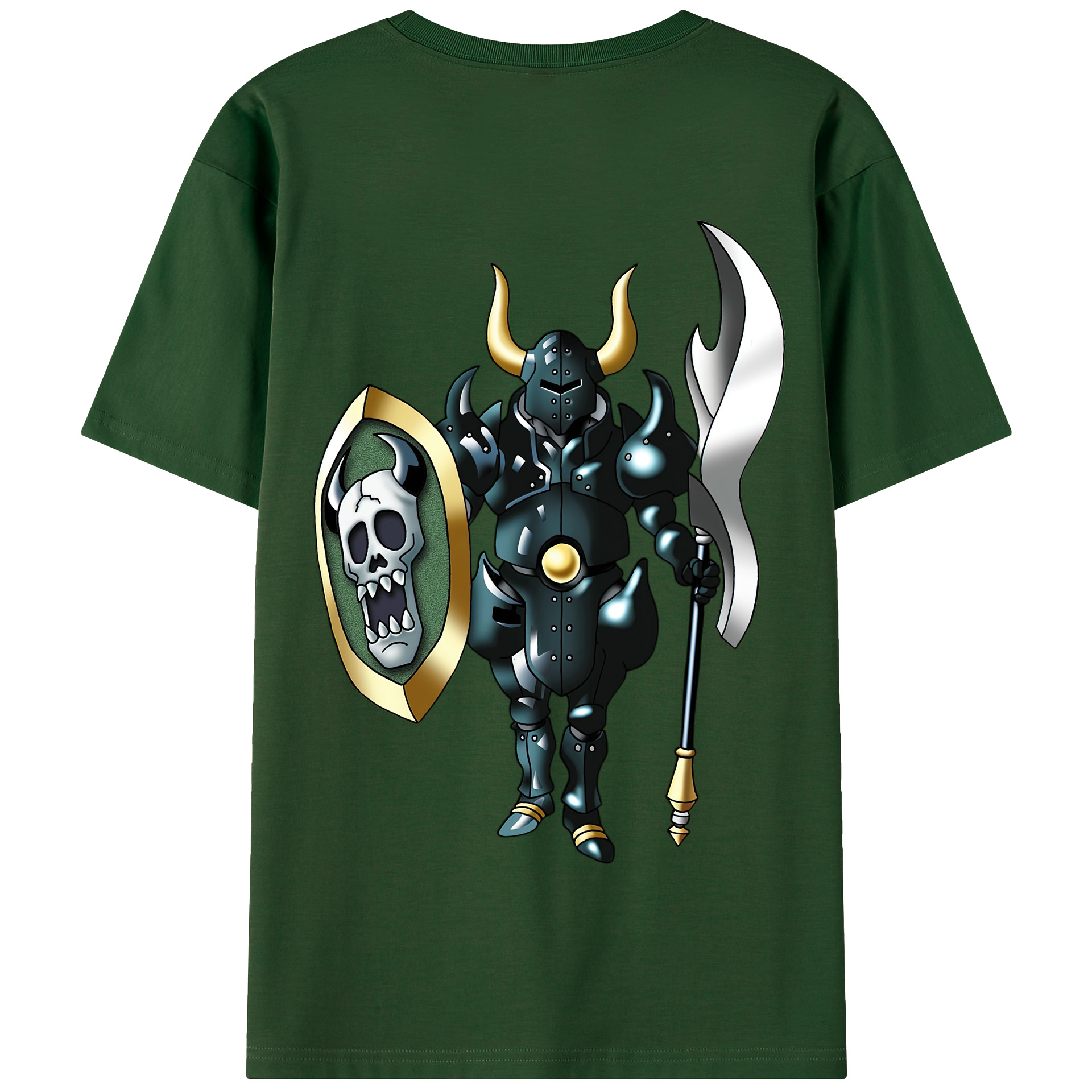 （画像用） ドラゴンクエスト Doragon Kuesuto Dragon Quest 綿100％半袖Tシャツ（背面プリント）
